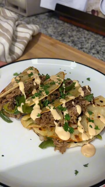 Philly Cheesesteak Tacos recipe