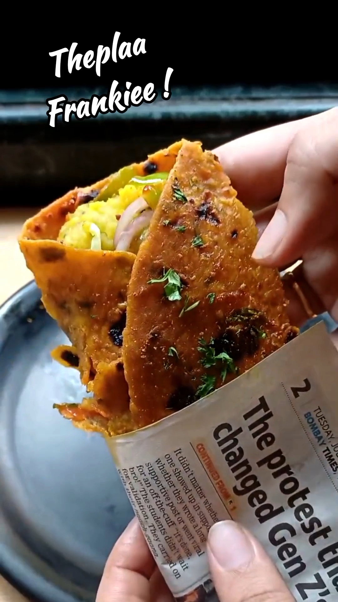 Step 3.2: Wrap with a paper and enjoy like street style