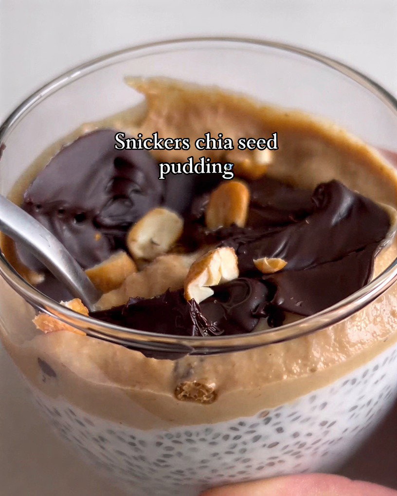 Chia Pudding with Caramel and Chocolate Topping recipe