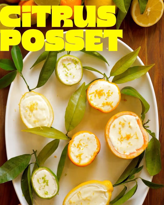 Citrus Possets recipe