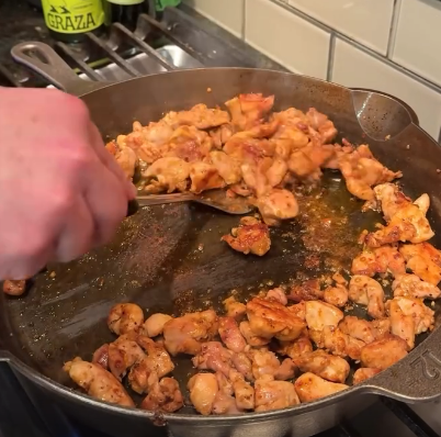 Step 1.1: Sear chicken for 5–6 minutes per side until cooked through and golden brown