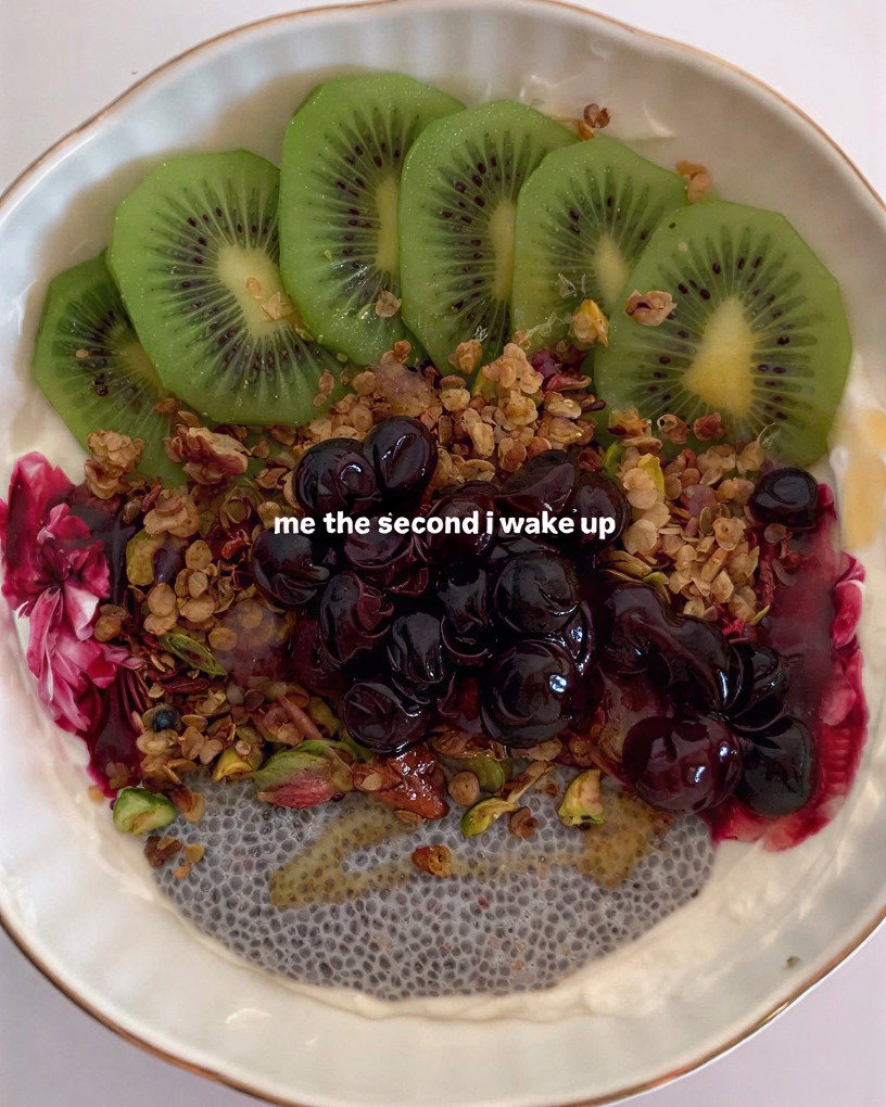 Greek Yogurt Bowl with Chia Pudding and Homemade Granola recipe
