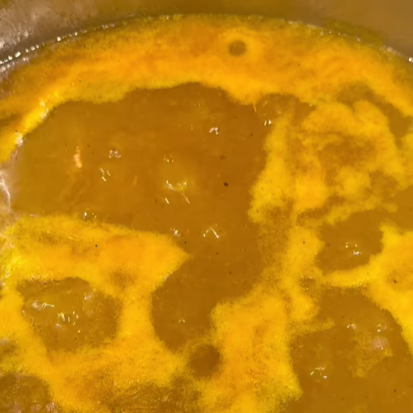Step 1.1: Bring the mixture to a gentle boil, then simmer until slightly thickened