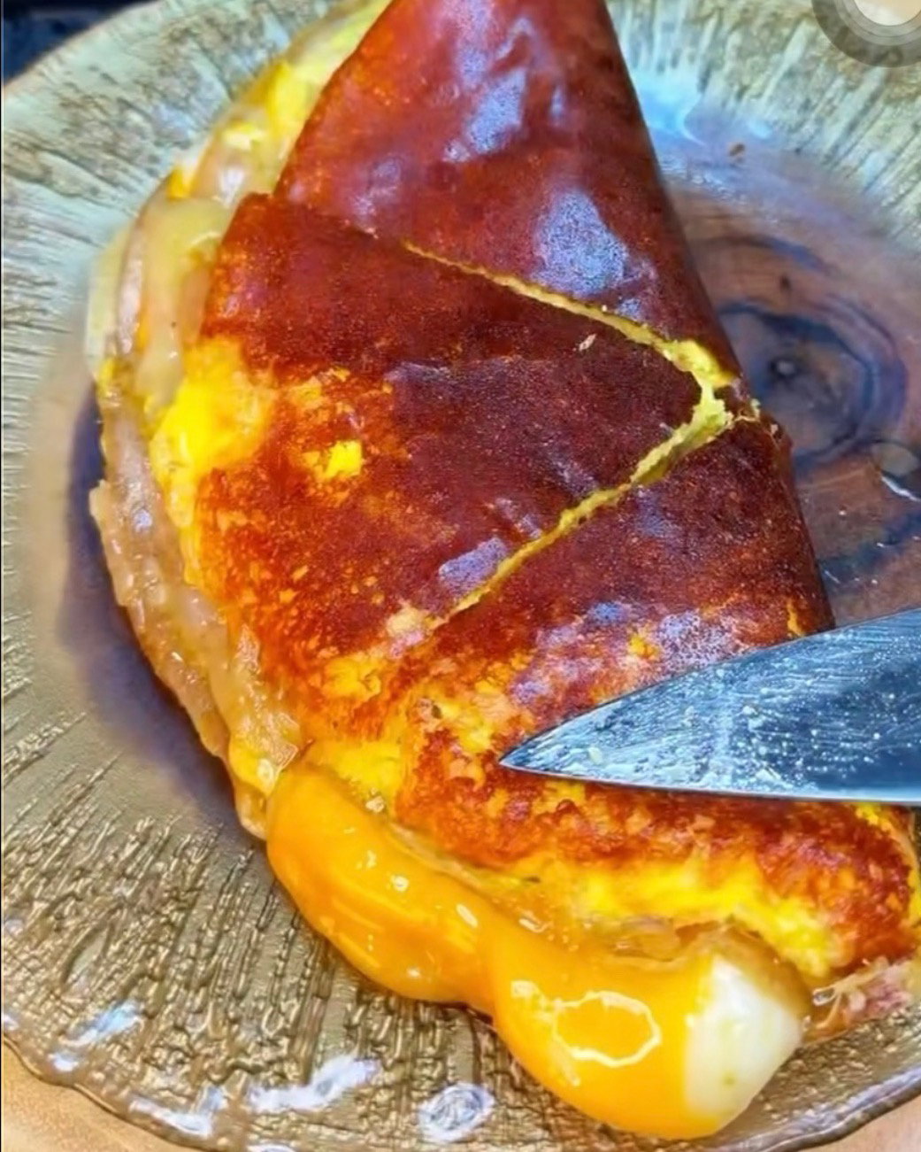 Crispy Cheesy Breakfast Tortilla recipe
