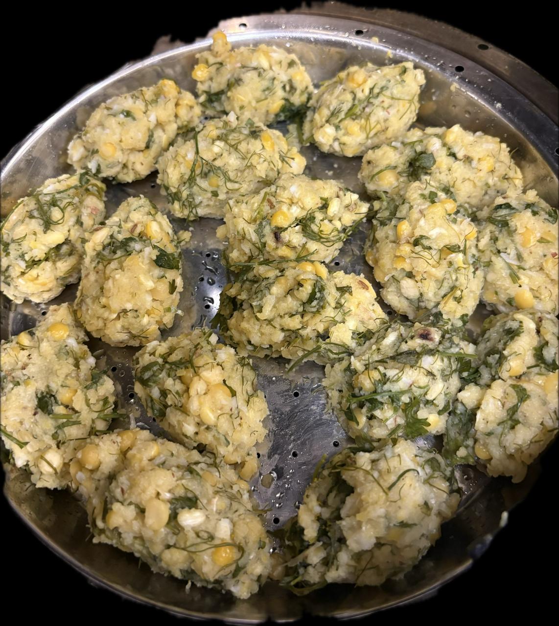 Step 3.1: Steam the oval-shaped balls for 10 to 12 minutes until firm and cooked through