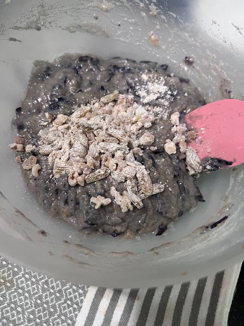 Step 3.3: Fold dry ingredients into wet gently