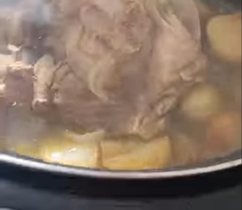 Step 1.1: Cook on low for 8-9 hours or on high for 5-6 hours until the lamb is tender and falls off the bone
