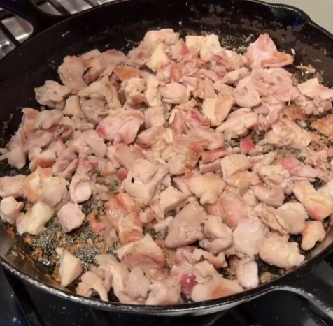Step 2.1: Flip the chicken and cook for another 2–3 minutes