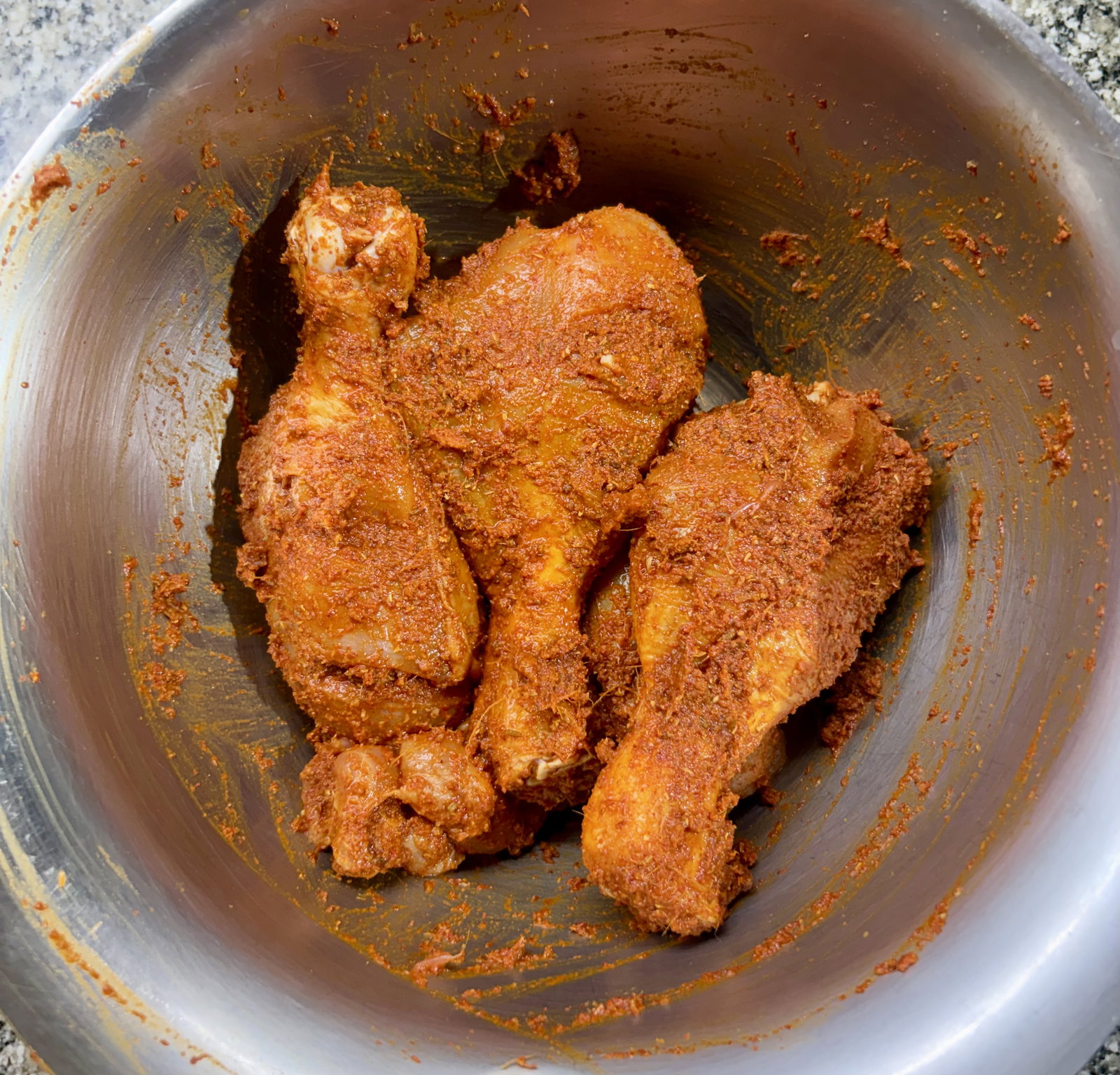 Step 1.1: Rub the marinade well into the cuts