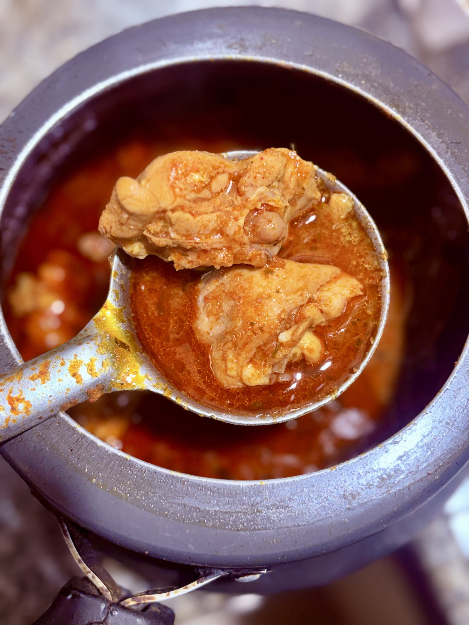 Step 8.1: Open the lid, stir in the garam masala and fresh coriander