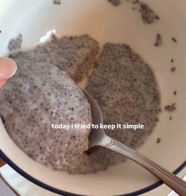 Step 1.1: Mix canned coconut cream, honey, and chia seeds in a bowl and let it set until thickened, about 10 minutes