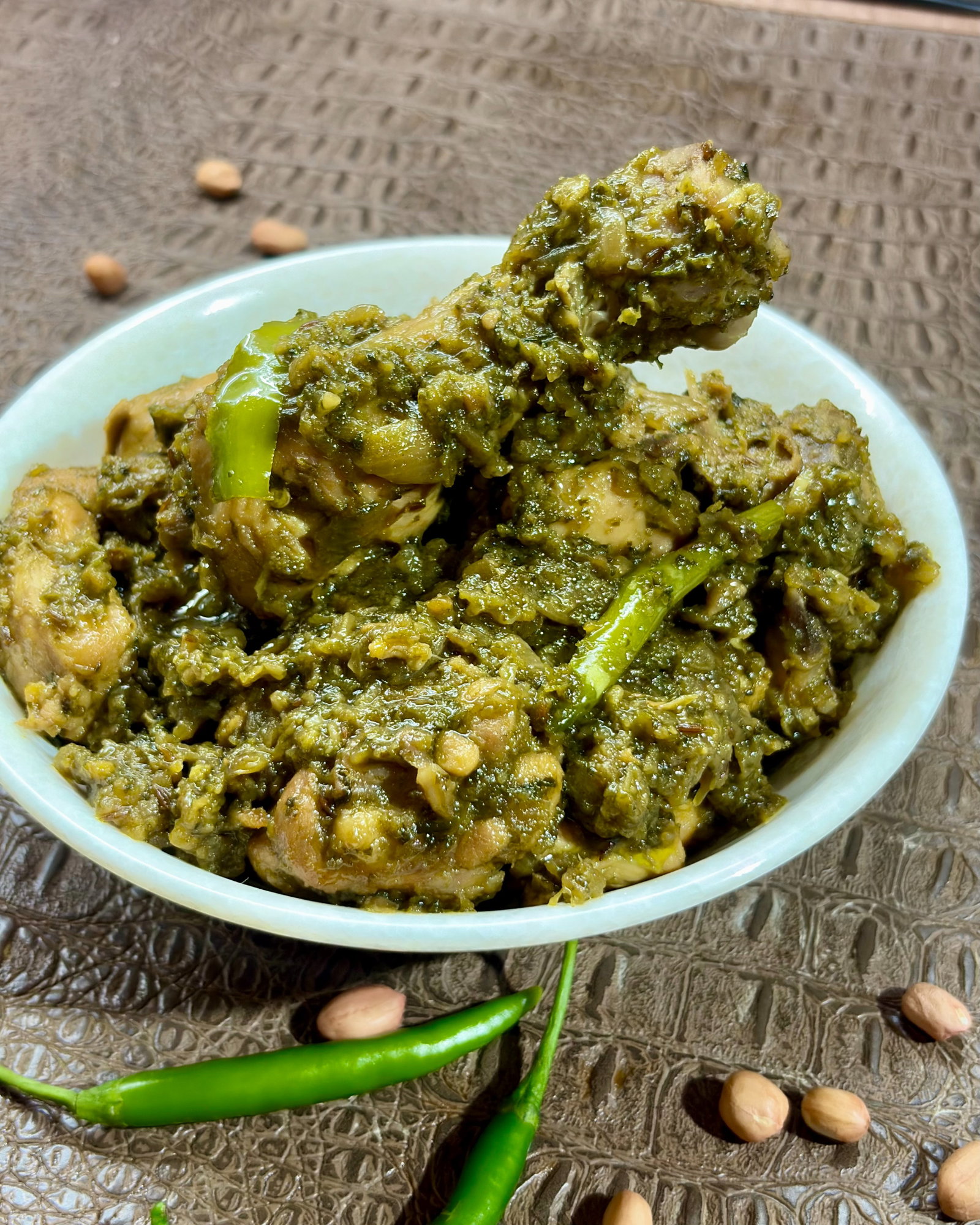 Fiery Chicken Thecha (Kharda Chicken) recipe