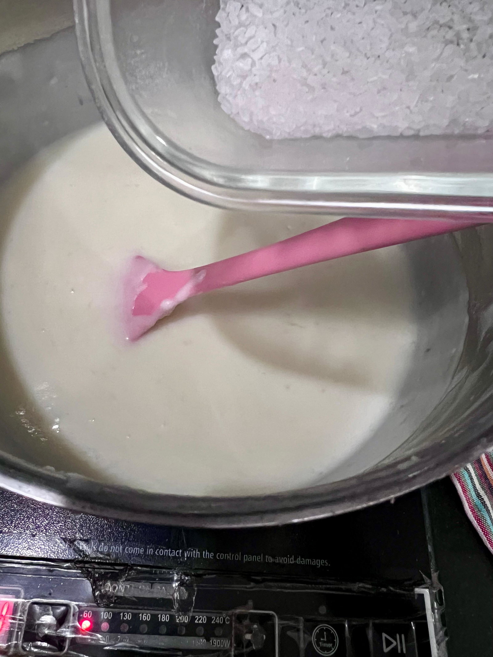 Step 1.1: Add sugar and cardamom powder, and mix well