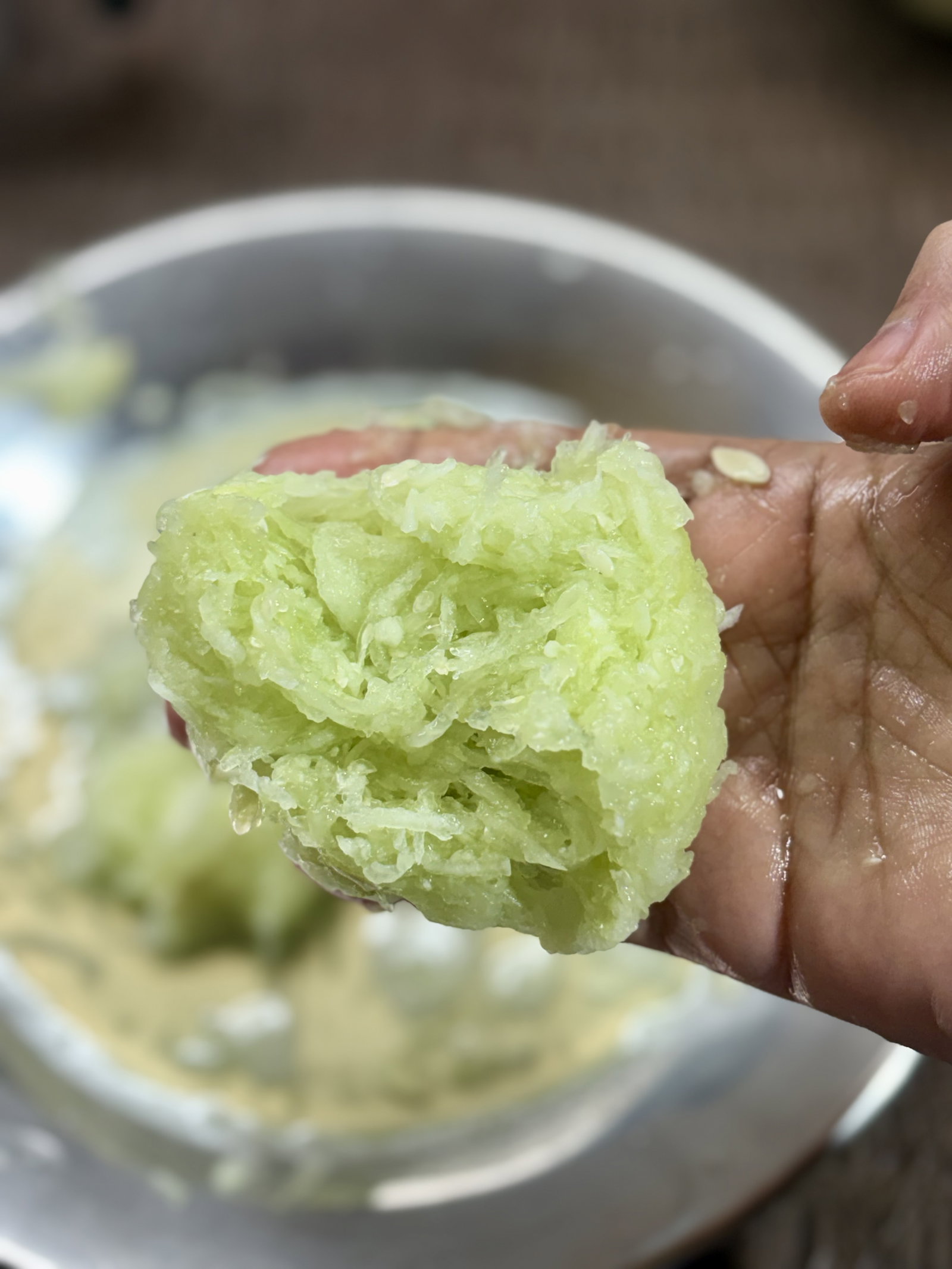 Step 1.1: Peel and grate the cucumber