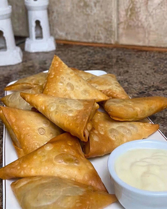 Chicken Shawarma Samosa recipe