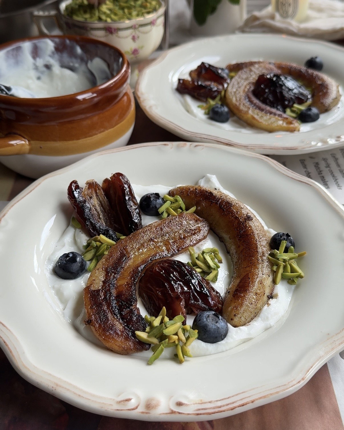 Step 2.1: Add blueberries and pistachios on top