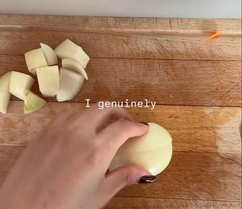 Step 1.1: Chop the onion and shallots, then finely mince the garlic