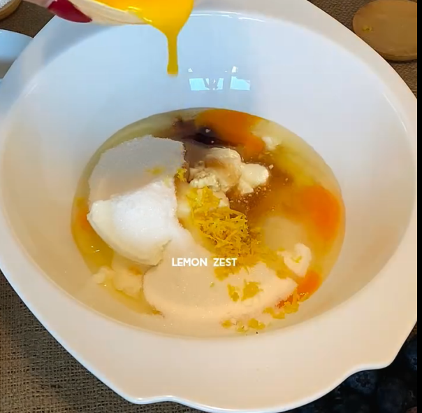 Step 1.1: Add the eggs one at a time, beating well after each addition