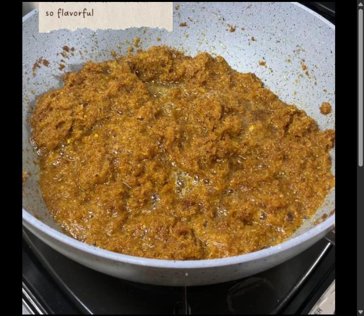 Step 3.1: Fry the strained spices over medium to low heat until crisp