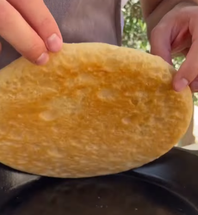 Step 2.1: Bake the dough for 20 minutes at 250°C until the crust is golden and firm