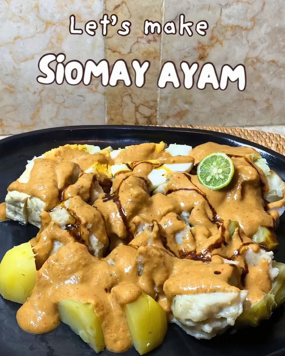 Siomay Ayam (Steamed Chicken Dumplings with Peanut Sauce) recipe