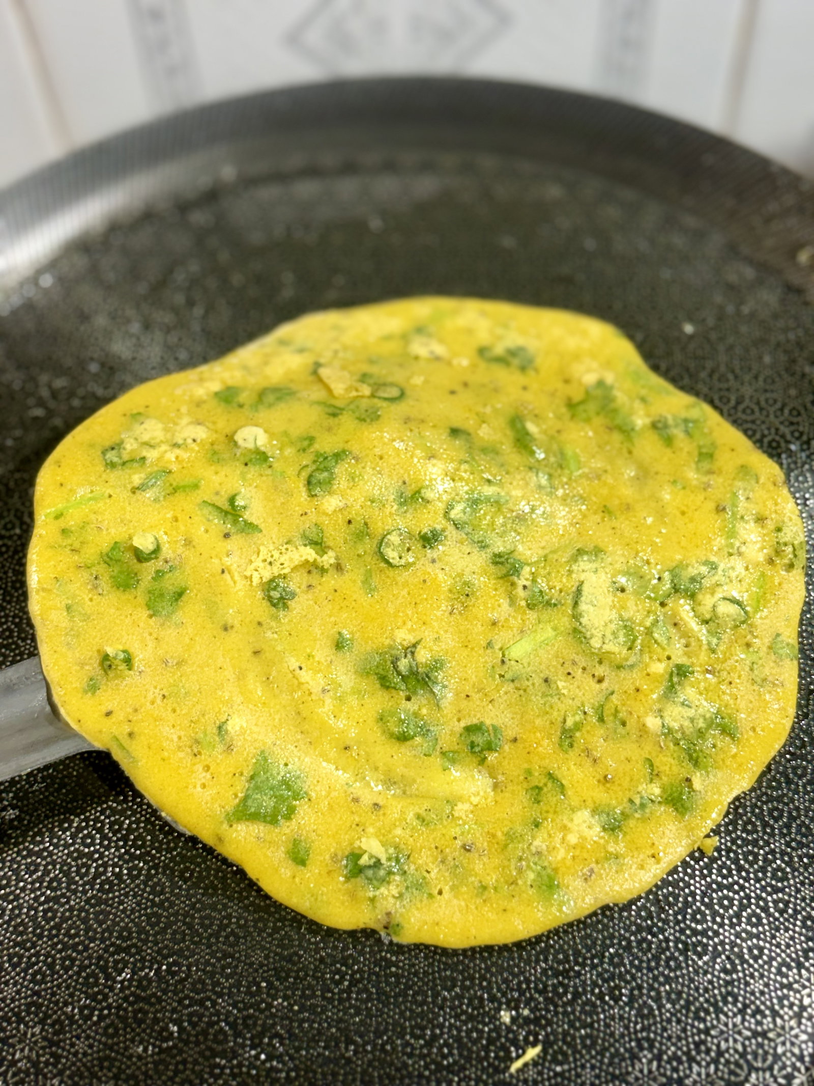 Step 1.2: Drizzle a little oil around the edges and on top