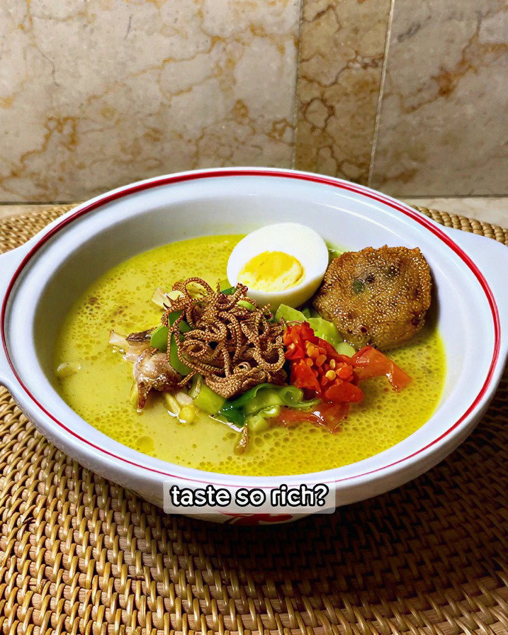 Soto Medan (Creamy Coconut Chicken Soup) recipe