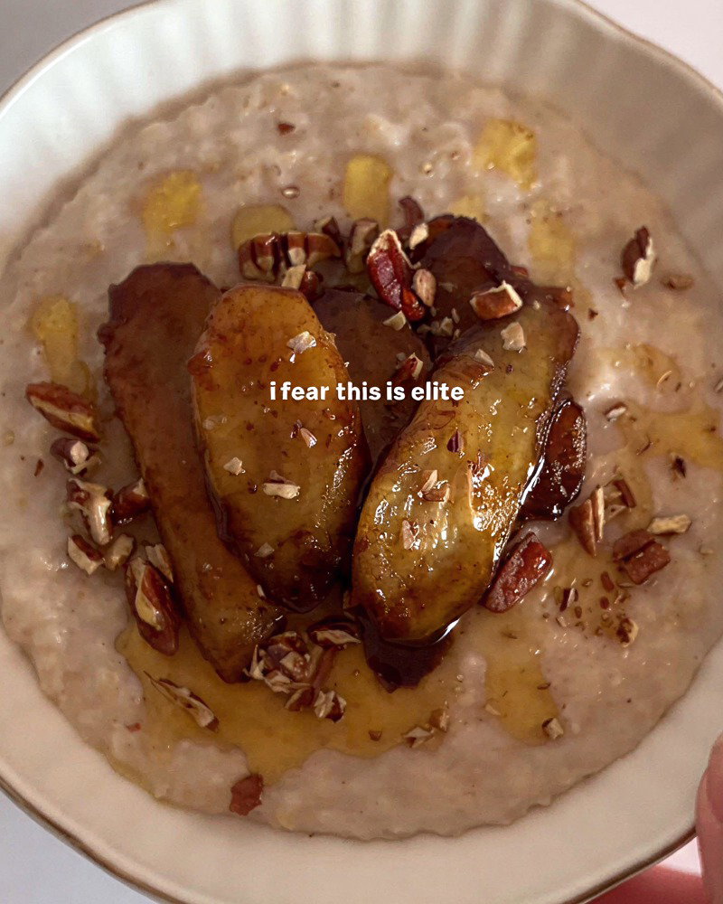 Caramelised Banana Oatmeal recipe