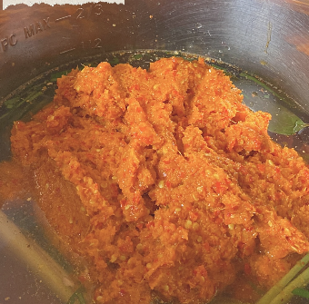 Step 2.1: Continue sautéing the mixture until the liquid is fully reduced, stirring regularly to prevent the spices from burning on the surface
