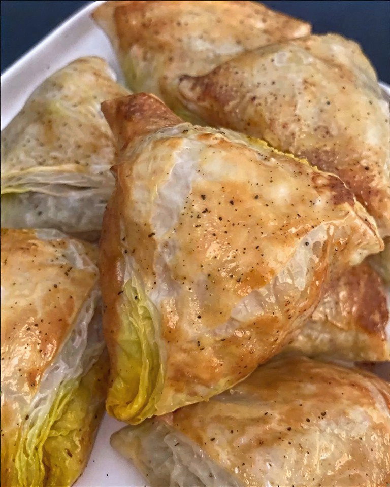 Onion Paratha Samosa recipe