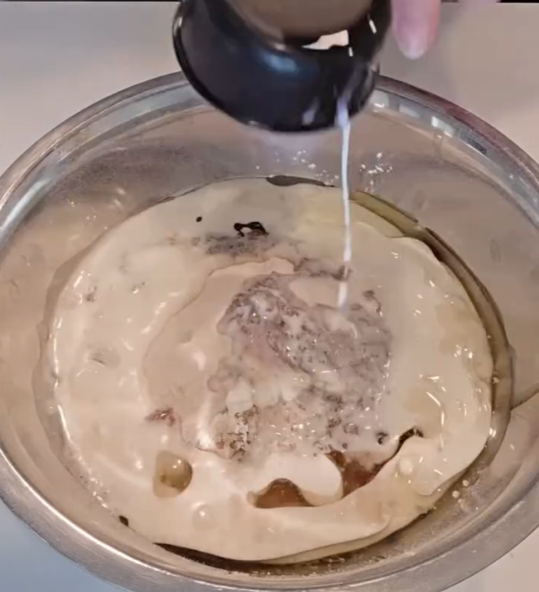 Step 1.1: Add all dry ingredients to a mixing bowl followed by the wet ingredients and mix well until a batter forms