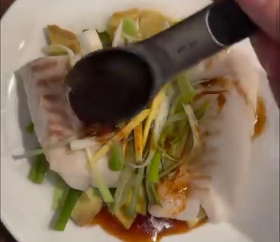 Step 1.1: Pour the soy sauce mixture over the fish