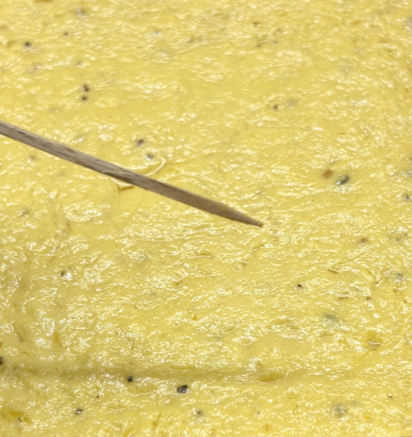 Step 3.2: Insert a toothpick into the center; it should come out clean, and the edges should be set with a slight jiggle in the middle