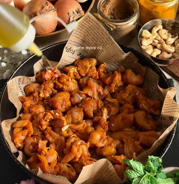 Step 1.1: Preheat the oven to 200°C and bake the chicken for 15 minutes