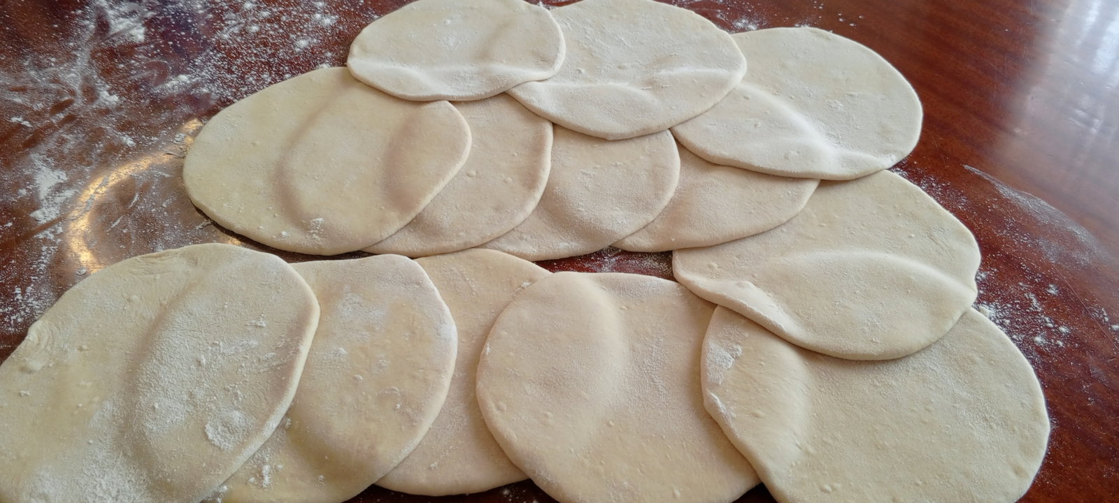 Step 1.2: Now that the dough has rested, I'm dividing it into equal-sized balls so that every samosa will be the same size