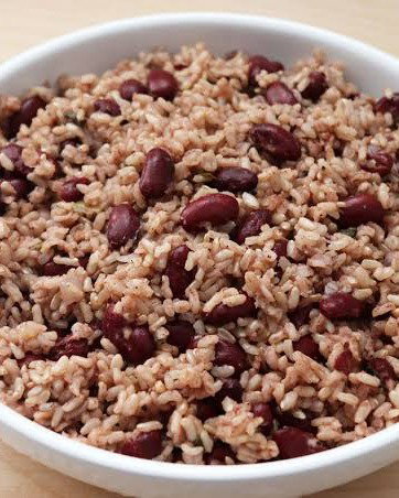 राजमा और नारियल चावल recipe