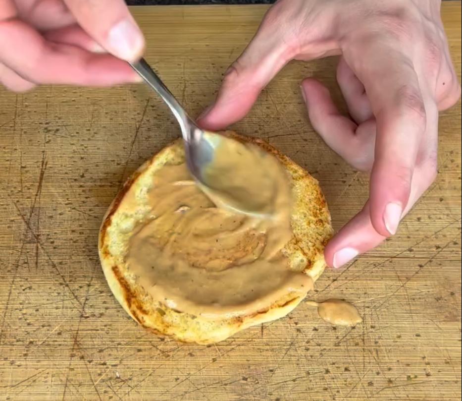 Step 1.1: Spread the burger sauce on both toasted bun halves