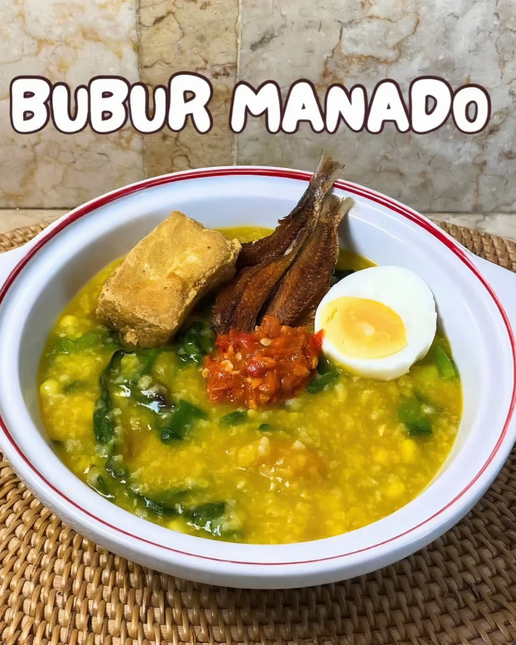 Bubur Manado (Indonesian Pumpkin Porridge) recipe