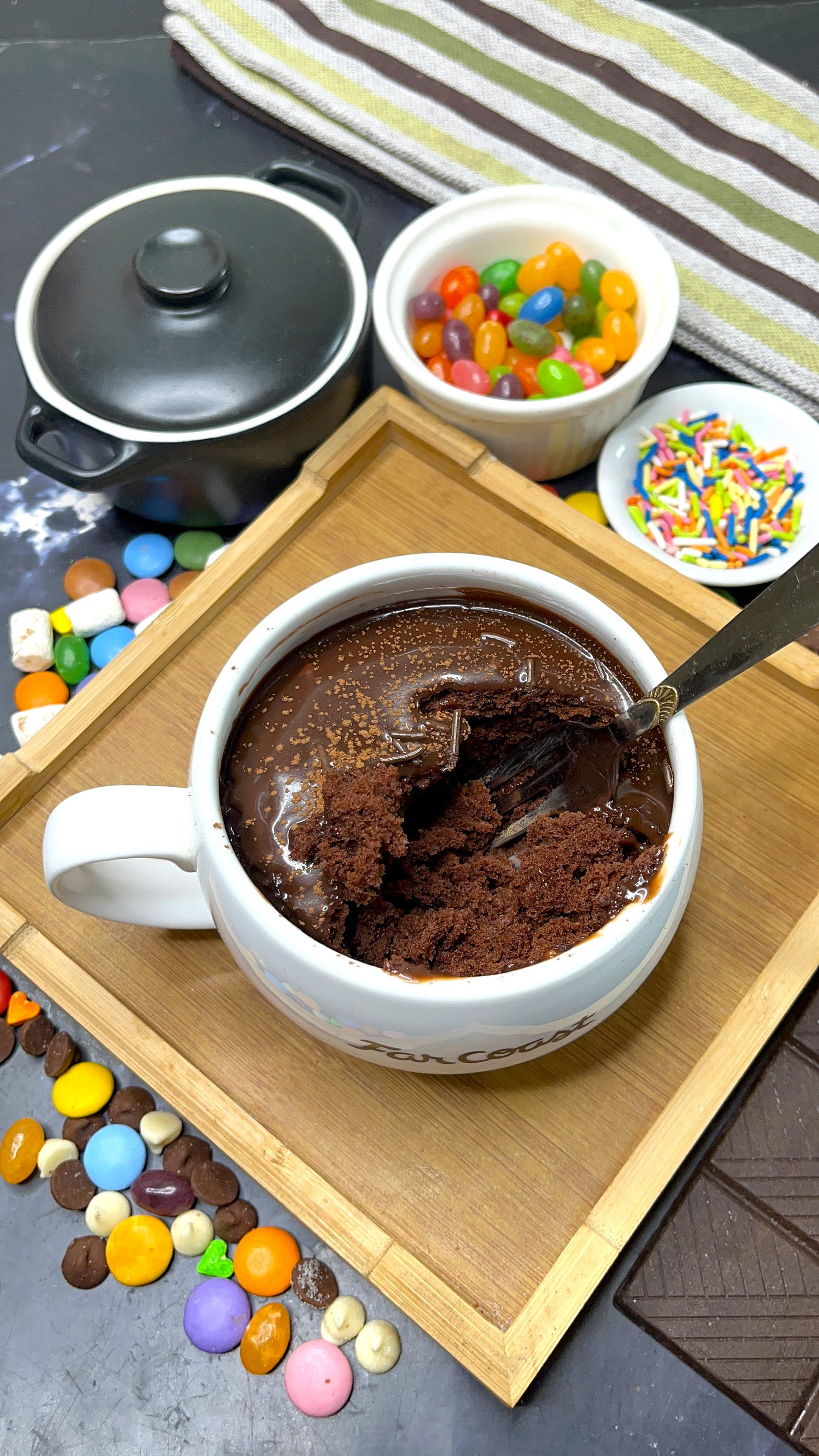 Step 2.4: Drizzle the warm ganache over the cake