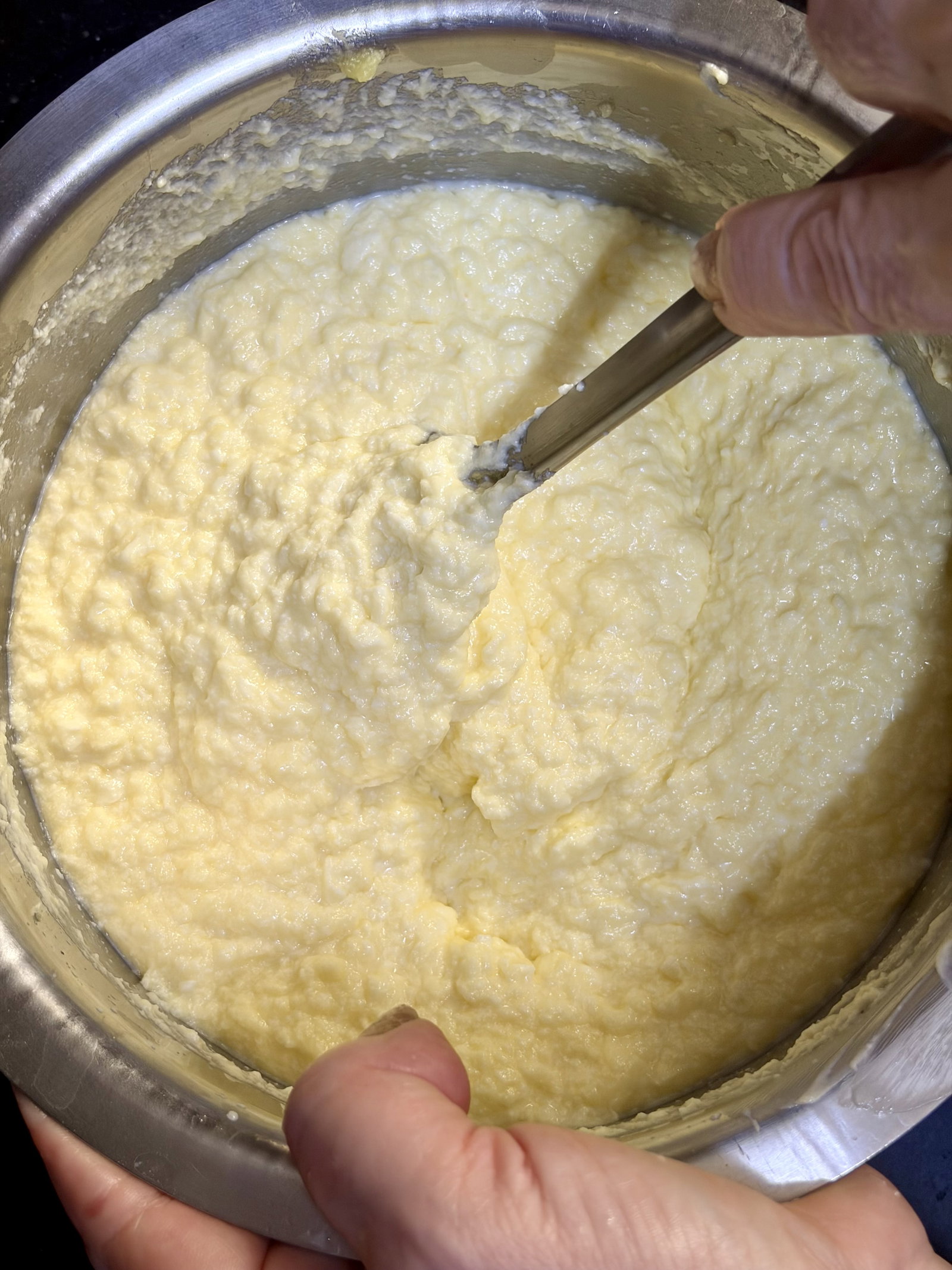 Step 2.1: Transfer the cream into a large bowl or blender