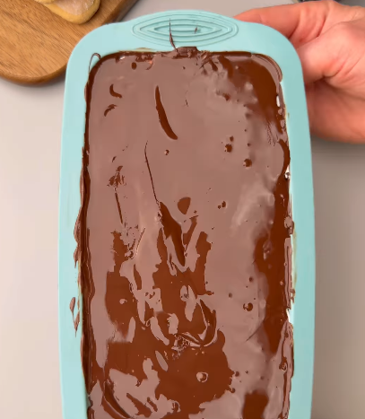 Step 1.1: Seal with a chocolate coating and freeze until fully set