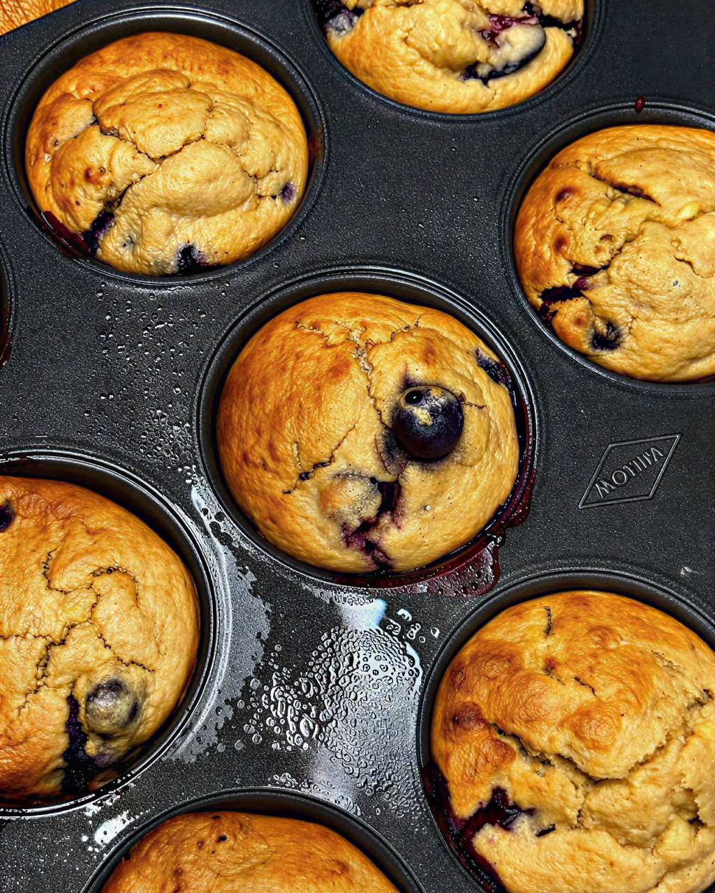 Healthy Banana Blueberry Muffins recipe