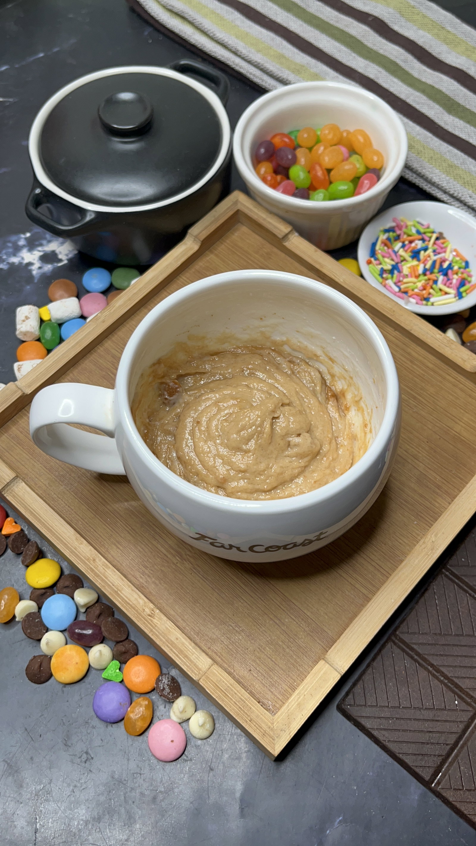 Step 3.1: Stir in one tablespoon of Biscoff spread