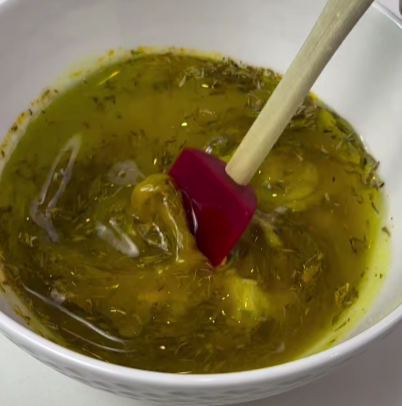 Step 1.1: Whisk together the lemon juice, thyme, turmeric, Dijon mustard, and olive oil to make the marinade