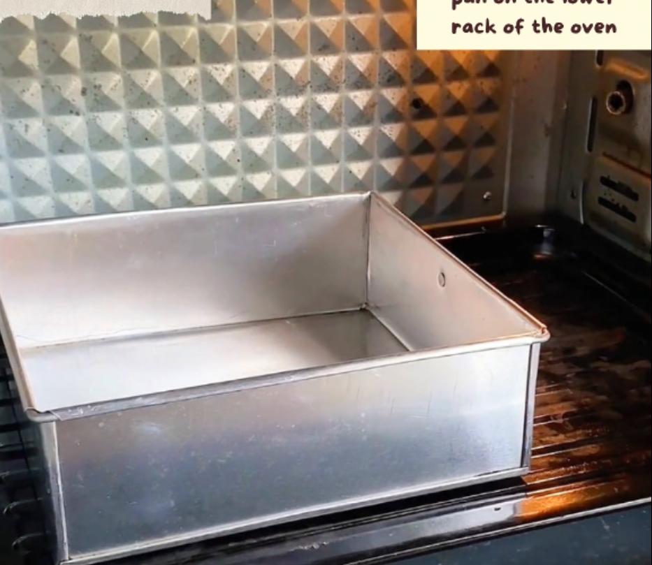 Step 1.1: Preheat the oven along with the pan, using only the bottom heat and placing the pan on the lower rack of the oven