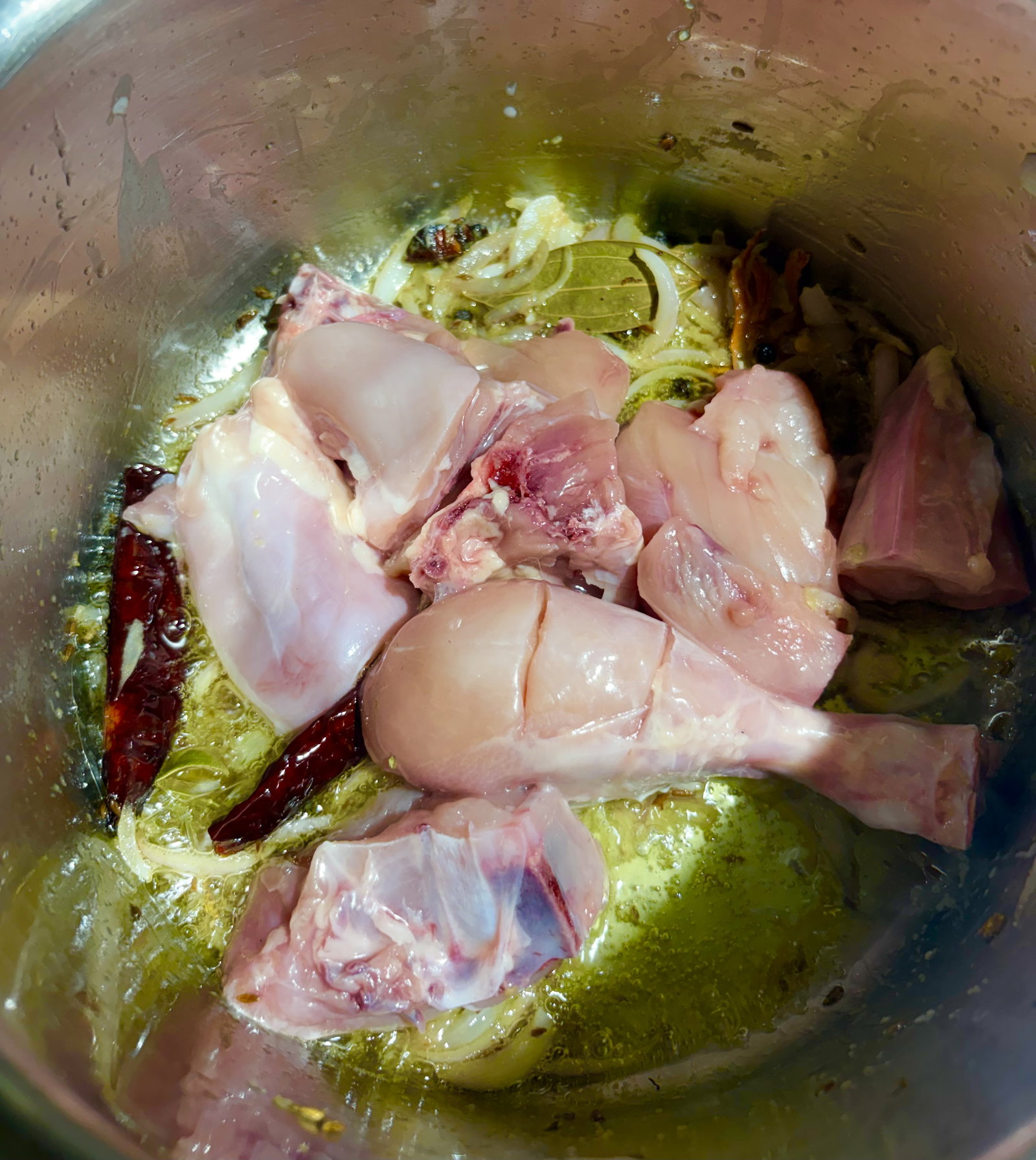 Step 1.1: Add the chicken pieces