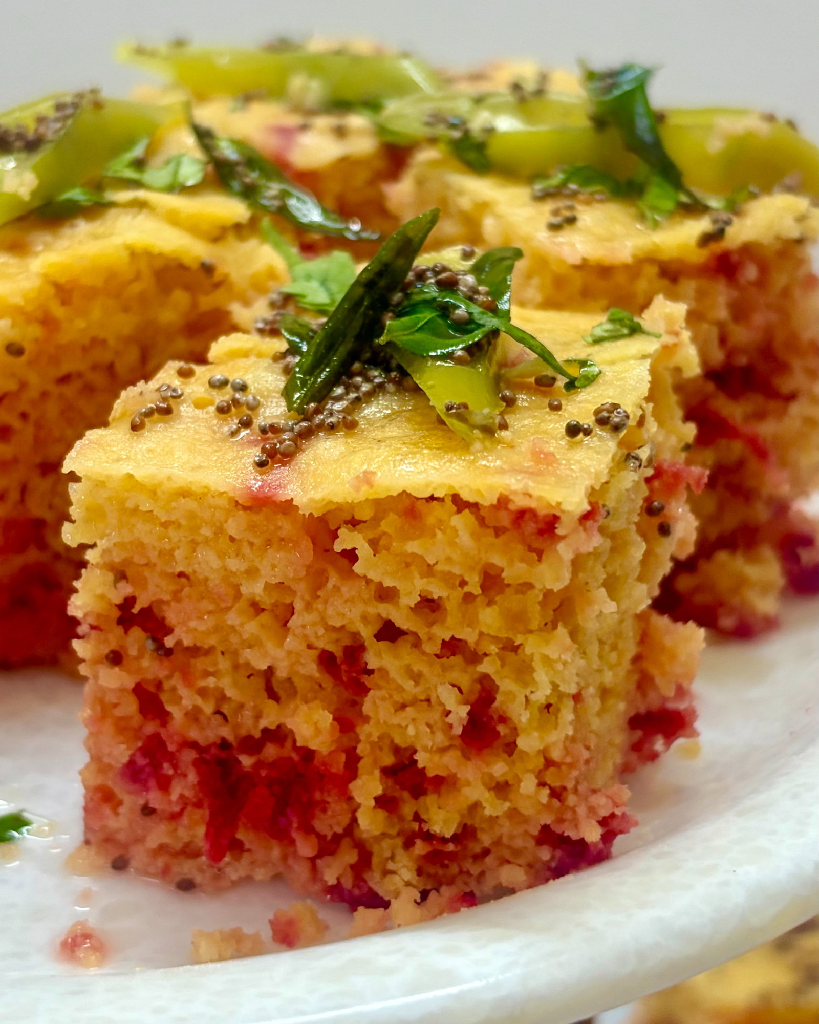 Beetroot Khaman Dhokla   recipe