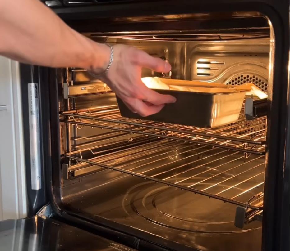 Step 1.1: Bake in the oven at 175 C for 35-40 minutes until a skewer inserted comes out clean