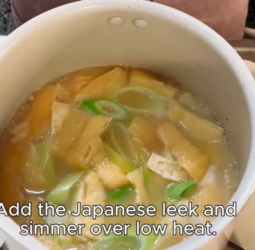 Step 1.1: Lower the heat and dissolve the miso into the soup