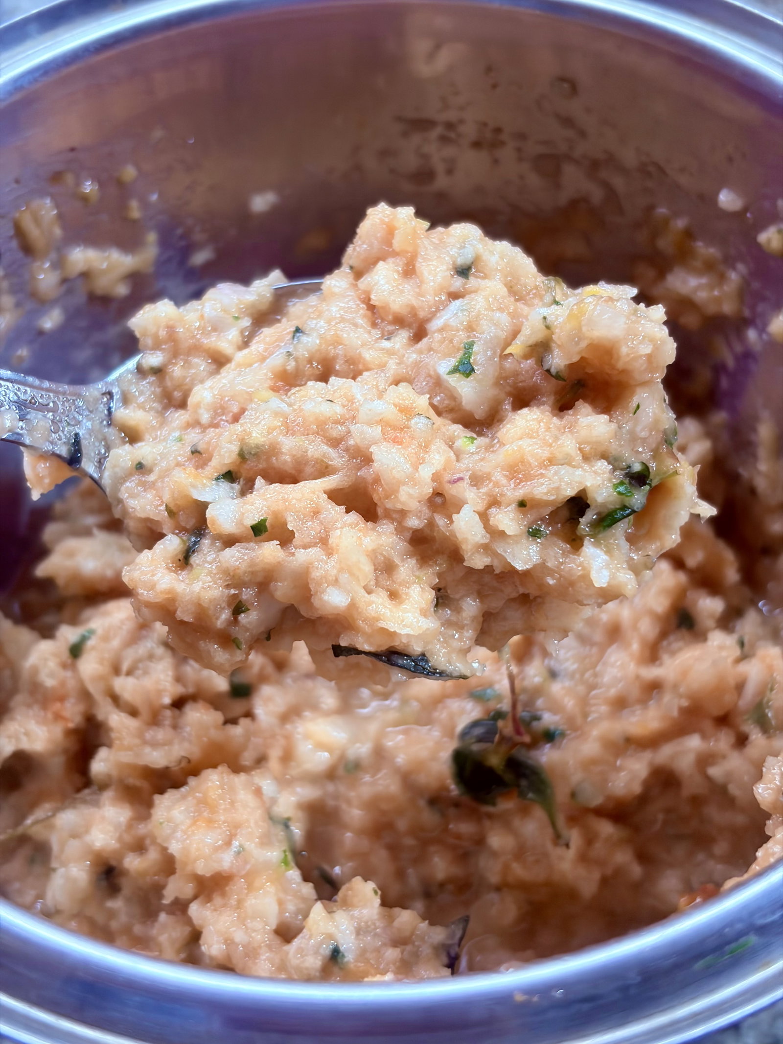 Step 1.1: Grind using pulse mode to get a coarse, slightly chunky texture